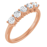 14K Rose 1/2 CTW Lab-Grown Diamond Anniversary Band