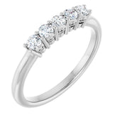 14K White 1/3 CTW Lab-Grown Diamond Anniversary Band