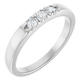 Platinum 1/5 CTW Lab-Grown Diamond Anniversary Band