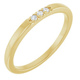 14K Yellow .05 CTW Lab-Grown Diamond Anniversary Band