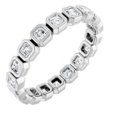 14K Rose 9/10 CTW Natural Diamond Eternity Band Size 5.5