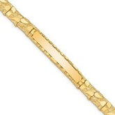 10K 5MM 8" Nugget Bracelet