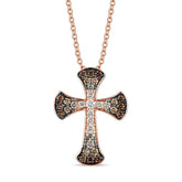 14K 0.51ct Diamond Cross Necklace