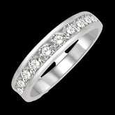 14K 0.15ct Diamond Channel-set Wedding-Band