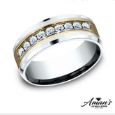 14K 0.72ct Diamond/SZ-11 Channel-Set Wedding-Band