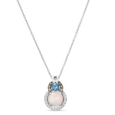 14K 0.15ct-Dia 0.87ct-Opal LeVian Pendant