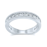 14K 0.50ct Diamond Channel-set Wedding-Band