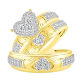 10k 1.00ct Diamond bridal Set