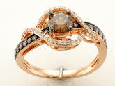 14k .70ct-Chocolate .40ct-Vanilla Diamond-Ring