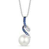 14K 0.47ct/Dia-Denim-Ombre Pearl LeVian Pendant
