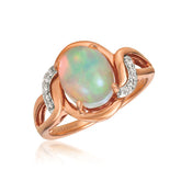 14K 0.06ct-Dia 1.20ct-Opal LeVian Ring