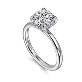 14K 0.13ct-Diamond 2.99CZ Semi-Mount