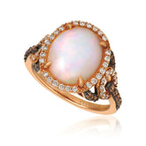 14K 0.64ct-Diamond 2.60ct/Opal Fashion Ring