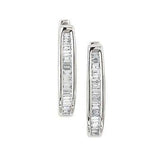 14K 0.52ct Diamond Hoop Earrings