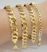 14K 2MM-6" Curb-Link ID Bracelet