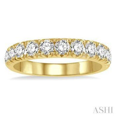 14K 1.00ct Diamond Prong-Set Wedding-Band