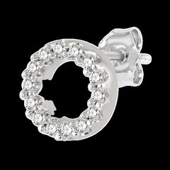 10K 0.10ct Diamond Cluster Earrings