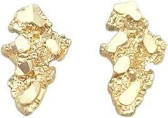 10K Gold Nugget Earrings