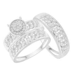 10k 1.50ct-Diamond Trio-Set