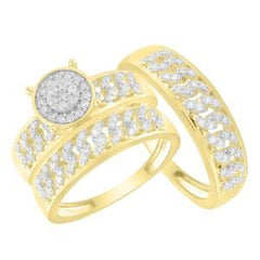 10k 1.50ct-Diamond Trio-Set