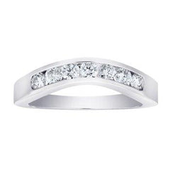 14K 0.50ct Diamond Prong-set Wedding-Band
