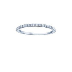 14K 0.33ct Diamond Prong-Set Wedding-Band