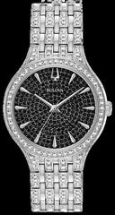 Bulova Phantom Crystal Mens-Watch Black-Dial