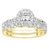 14K 1.50CT-Diamond Round-Cut Solitaire Bridal-Set