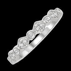 14K 0.10ct Diamond Stackable Bands