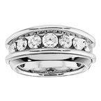 14K 2.00Ct Diamond Prong-Set Wedding-Band