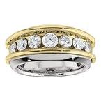14K 2.00Ct Diamond Prong-Set Wedding-Band