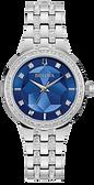 Bulova Phantom 120-Crystal Ladies Watch-Silver-Tone