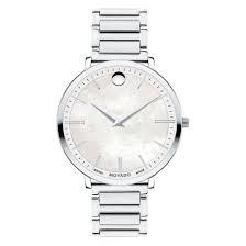 Movado Ultra-Slim Mother-Of-Pearl Ladies Watch