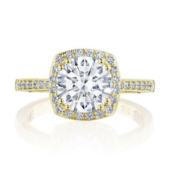14k .17ct Round-Cut Diamond-Semi-Mount Ring
