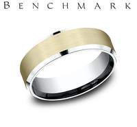 14K-7MM Light-Comfort-Fit Bevel-Satin Wedding-Band Size-10