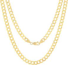 10K 4.5mm 24" HLTW  Cuban Chain
