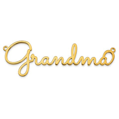 14k Yellow Gold Polished Sacramento Font Name Plate