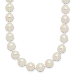 14k 7-8mm White Round Akoya Saltwater Cultured Pearl 20 inch Necklace