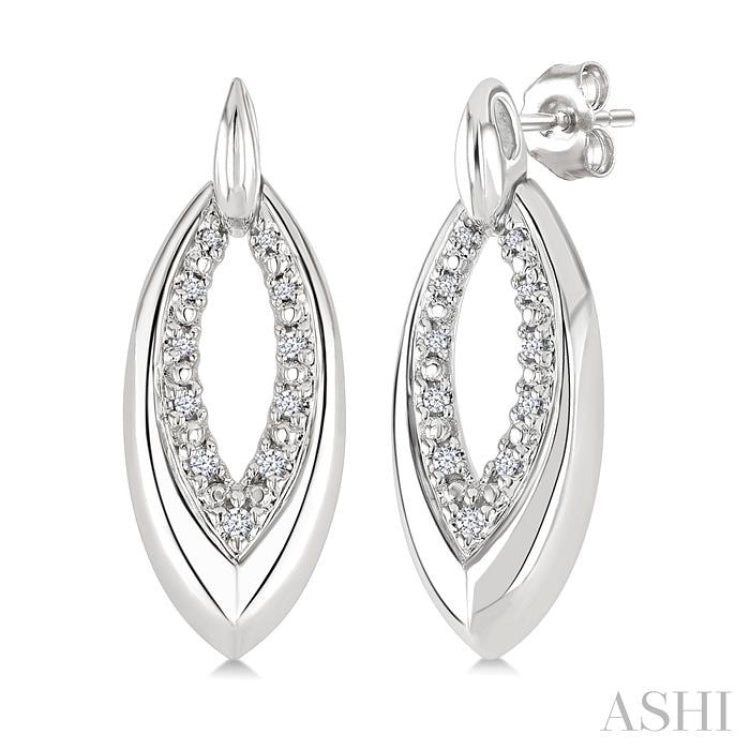 .10CTRDDM MQ LINK EARRINGS SL-S*