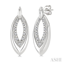 .10CTRDDM MQ LINK EARRINGS SL-S*