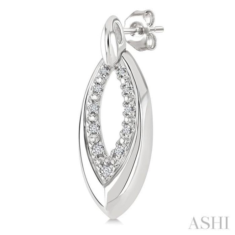 .10CTRDDM MQ LINK EARRINGS SL-S*