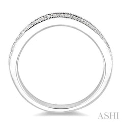 1/4 ctw Round Cut Diamond 'V' Shape Band in 14K White Gold
