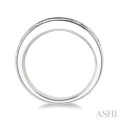 1 ctw Princess Cut Diamond Wedding Band in 14K White Gold