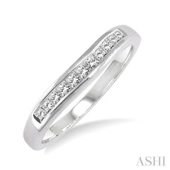 1/4 ctw Princess Cut Diamond Matching Wedding Band in 14K White Gold
