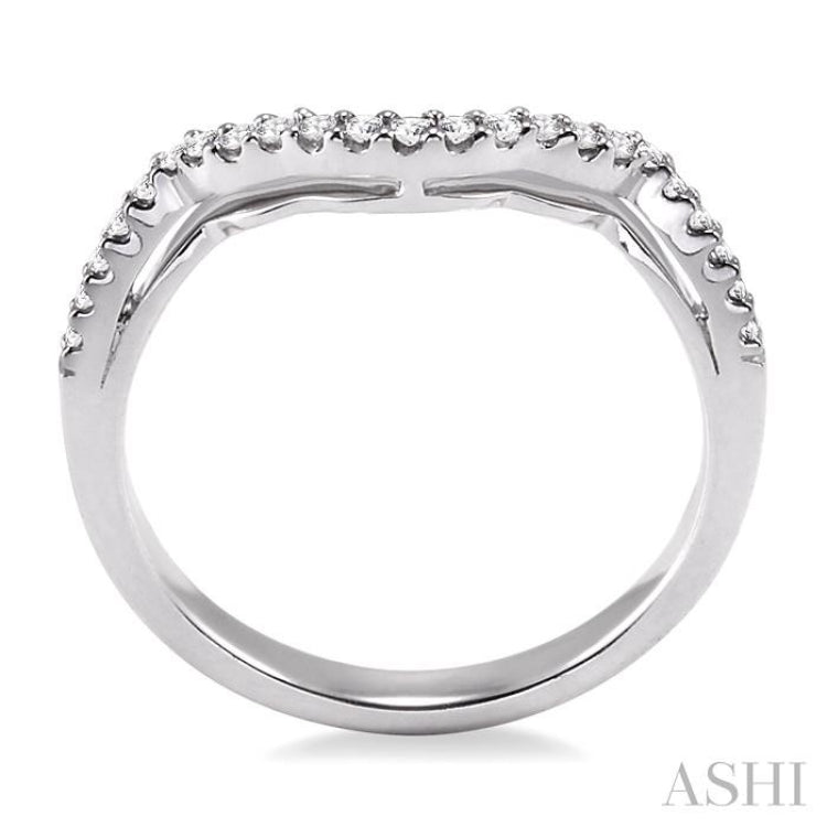 1/6 ctw Diamond Wedding Band in 14K White Gold