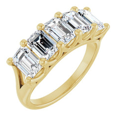 14K Yellow Gold 3 CTW Lab-Grown Diamond Anniversary Band
