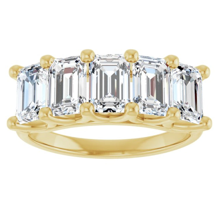 14K Yellow Gold 3 CTW Lab-Grown Diamond Anniversary Band
