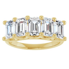 14K Yellow Gold 3 CTW Lab-Grown Diamond Anniversary Band