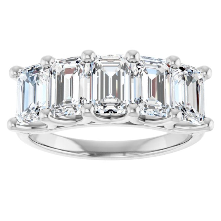 Platinum 3 CTW Lab-Grown Diamond Anniversary Band