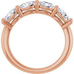 14K Rose Gold 1 1/2 CTW Lab-Grown Diamond Anniversary Band